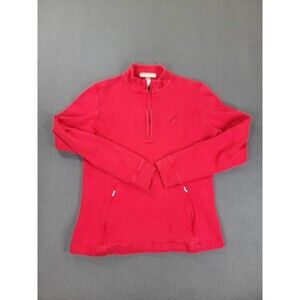 Fairway & Greene‎ Pullover Womens Small Red Half Zip Pima Cotton Golf Sweater